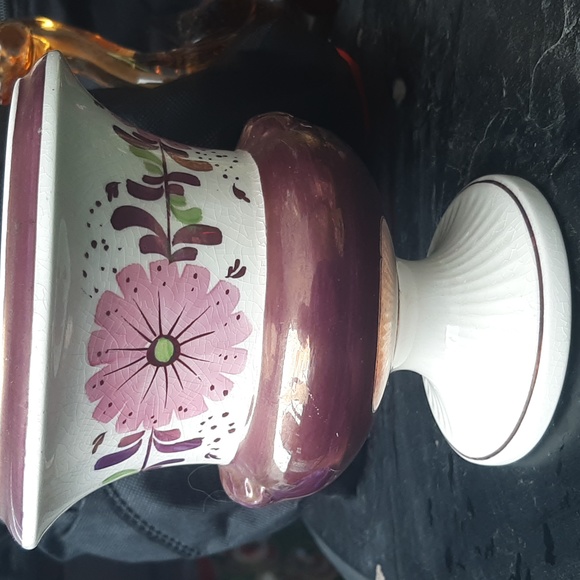 Antique 1925 Copper Luster, Gray's Pottery pair of vases - Picture 2 of 4